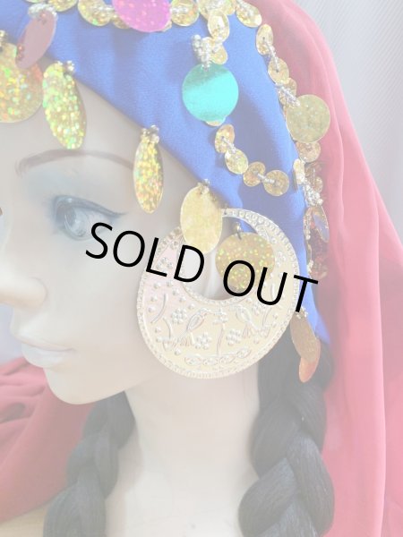 画像13: ヌビアンドレスセット(ヘッドベール、キルダーン、ピアス付き) (13)