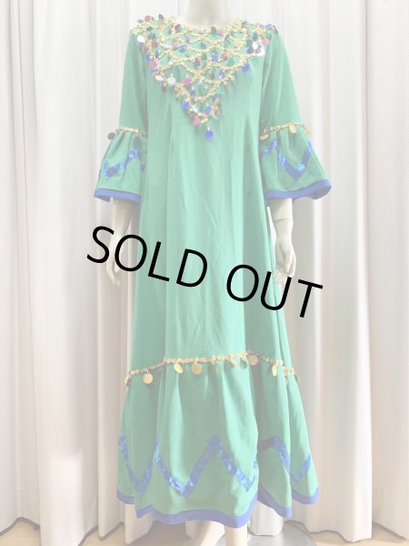 画像3: ヌビアンドレスセット（ヘッドベール、キルダーン、ピアス付き） (3)