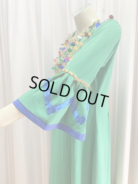 画像5: ヌビアンドレスセット（ヘッドベール、キルダーン、ピアス付き） (5)