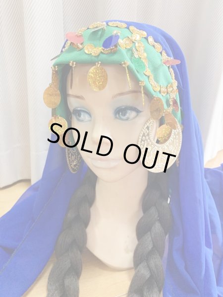 画像2: ヌビアンドレスセット（ヘッドベール、キルダーン、ピアス付き） (2)