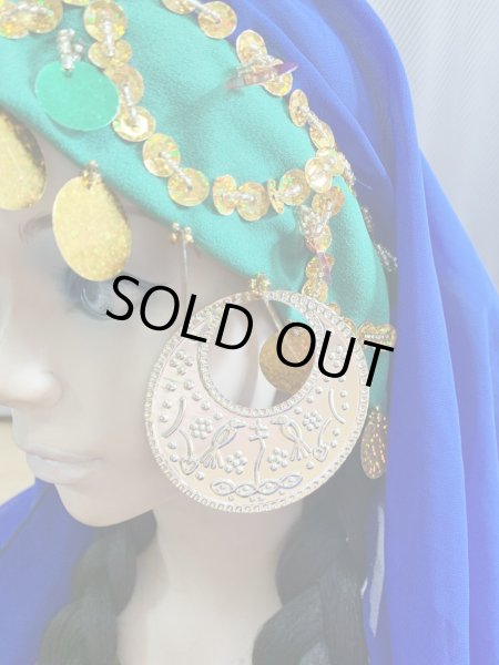 画像14: ヌビアンドレスセット（ヘッドベール、キルダーン、ピアス付き） (14)