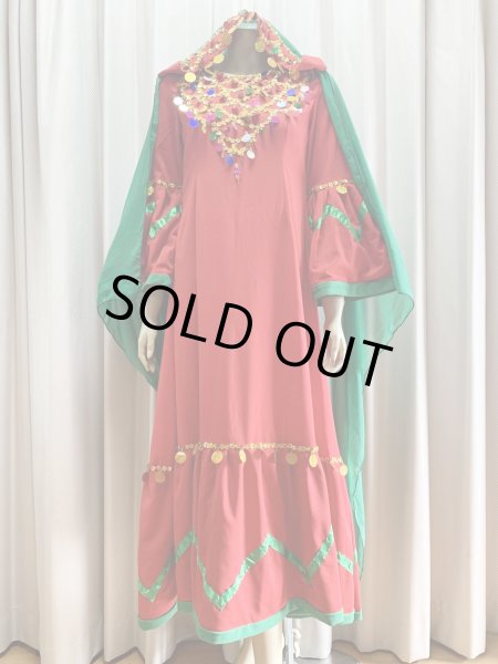 画像3: ヌビアンドレスセット（ヘッドベール、キルダーン、ピアス付き） (3)