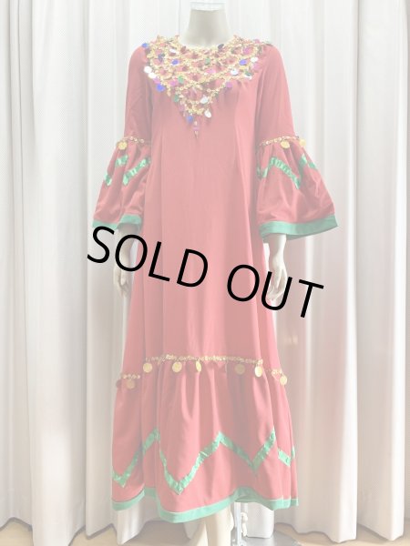 画像5: ヌビアンドレスセット（ヘッドベール、キルダーン、ピアス付き） (5)