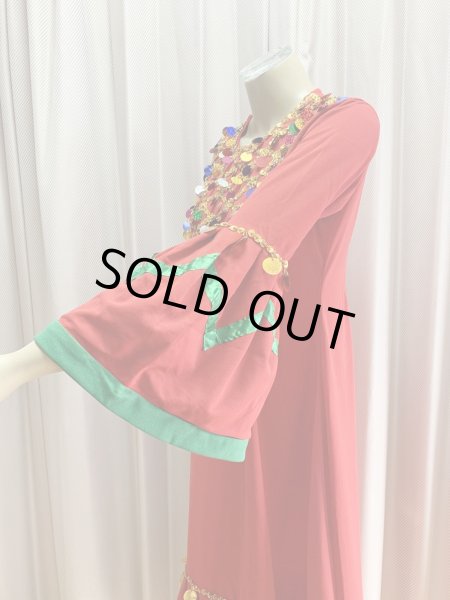 画像6: ヌビアンドレスセット（ヘッドベール、キルダーン、ピアス付き） (6)