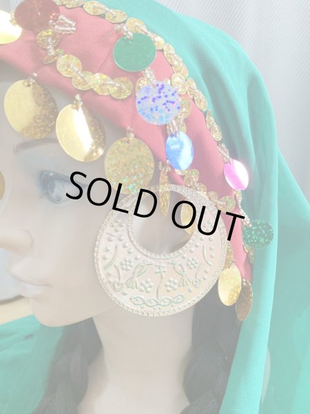 画像14: ヌビアンドレスセット（ヘッドベール、キルダーン、ピアス付き） (14)