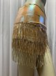 画像8: フリンジ付きゴールドヒップスカーフ (8)