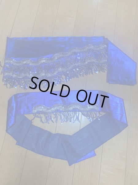 画像7: フリンジ付きヘッド＆ヒップスカーフ2点セット (7)