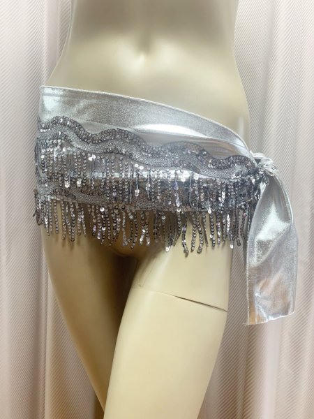 画像2: フリンジ付きヘッド＆ヒップスカーフ2点セット (2)