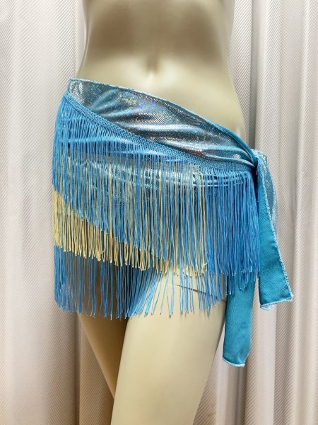 画像1: オリジナルフリンジ付きヒップスカーフ (1)