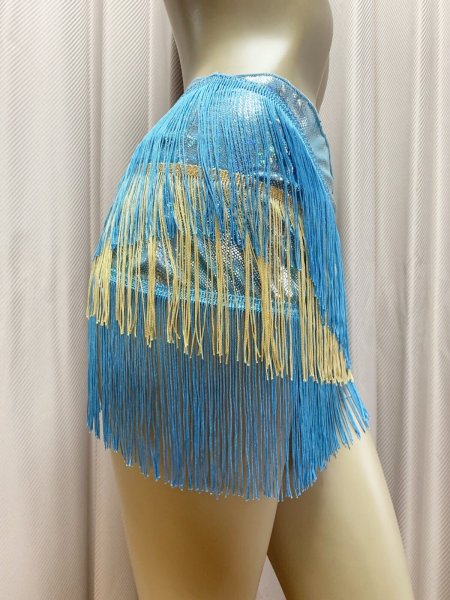 画像2: オリジナルフリンジ付きヒップスカーフ (2)