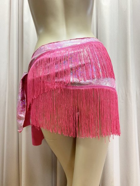 画像3: オリジナルフリンジ付きヒップスカーフ (3)