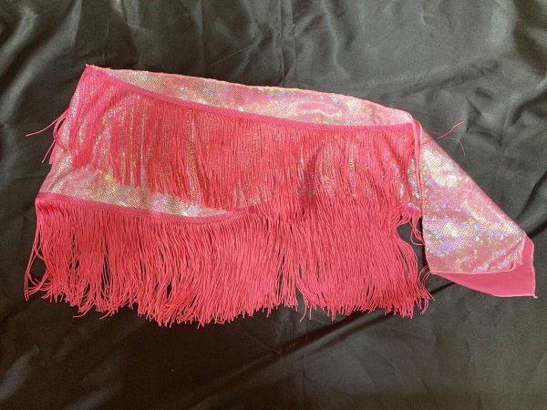 画像5: オリジナルフリンジ付きヒップスカーフ (5)