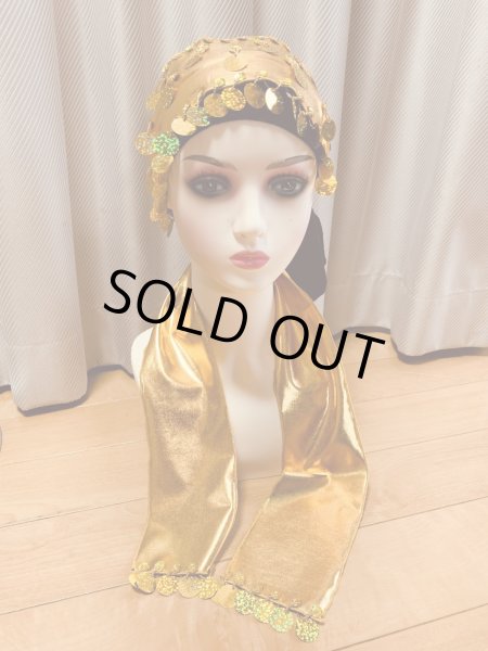 画像6: コインスパンコール付きヘッド＆ヒップスカーフ2点セット (6)