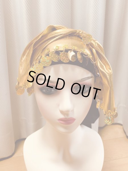 画像4: コインスパンコール付きヘッド＆ヒップスカーフ2点セット (4)