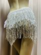 画像4: ビーズ付きスパンコールフリンジヒップスカーフ (4)
