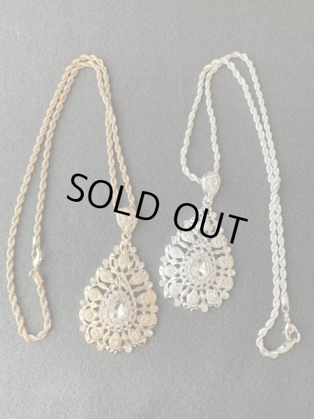 画像1: しずくクリスタルペンダント (1)