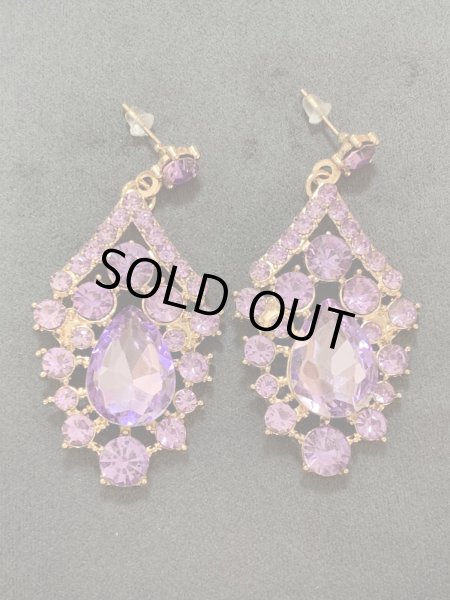 画像4: クリスタルネックレス＆ピアスセット (4)