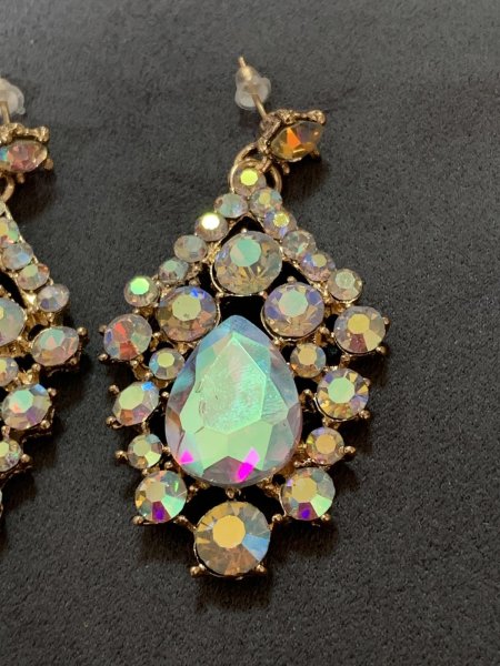 画像5: クリスタルネックレス＆ピアスセット (5)