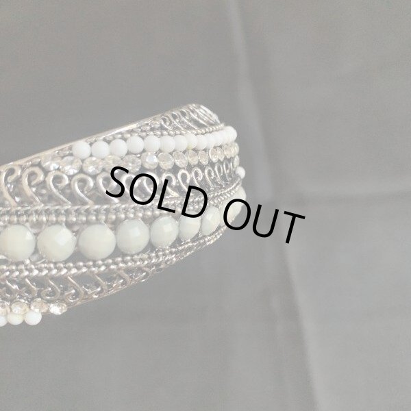 画像3: アンティーク風シルバーブレスレット（バングル） (3)