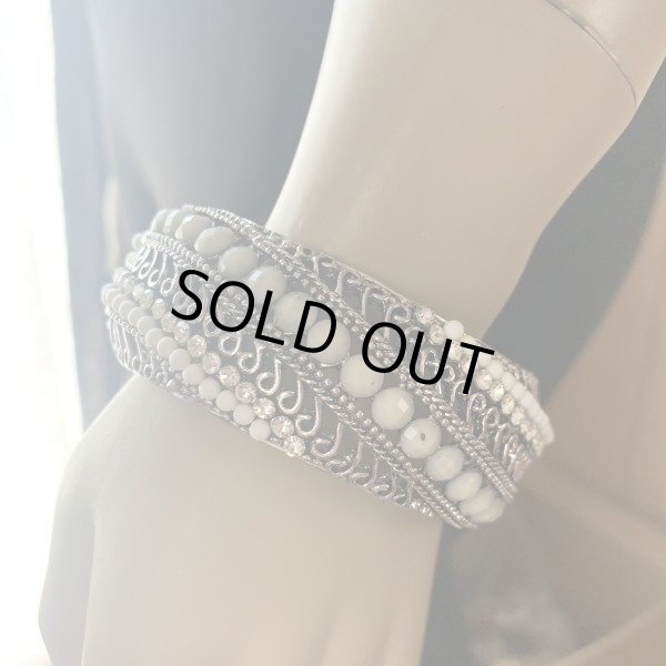 画像2: アンティーク風シルバーブレスレット（バングル） (2)