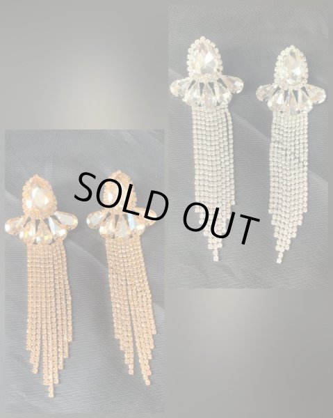 画像4: クリスタルフリンジピアス(シルバー) (4)