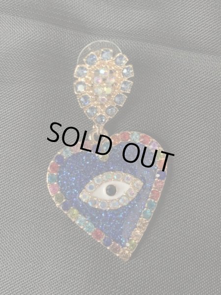 画像2: ハートのクリスタルピアス (2)