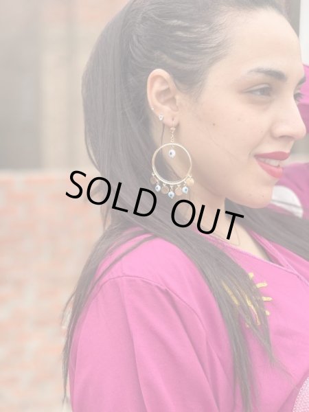 画像2: ナザール・ボンジュウデザインピアス (2)