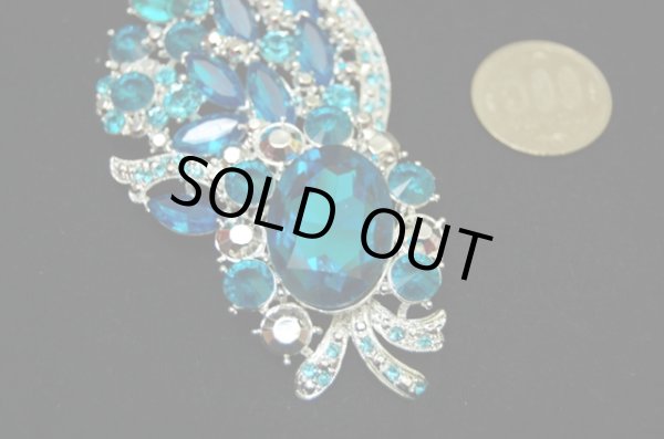 画像3: 30％OFF!　クリスタルラインストーンブローチ (3)
