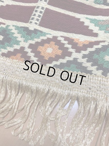 画像4: ベドウィン柄の絨毯（ラグマット）138cm×170cm (4)