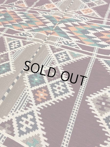 画像2: ベドウィン柄の絨毯（ラグマット）138cm×170cm (2)