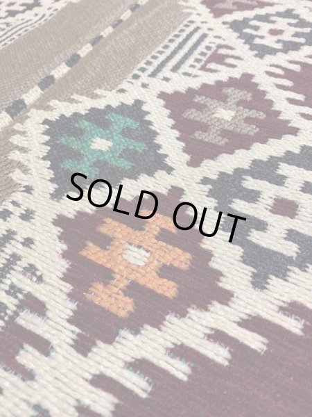 画像3: ベドウィン柄の絨毯（ラグマット）138cm×170cm (3)