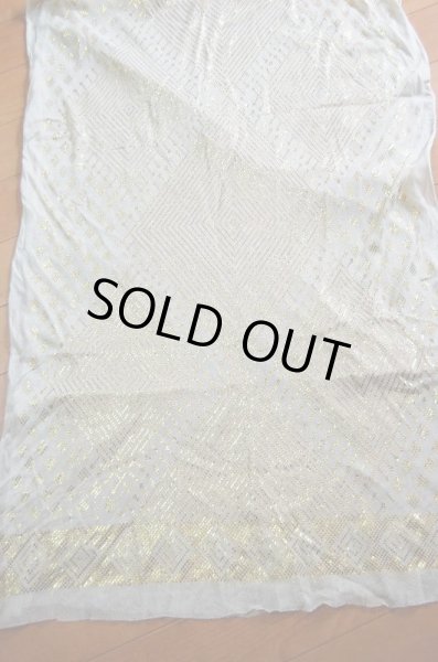 画像3: アシュート　マルチロングベール（オフホワイト×ゴールド） (3)