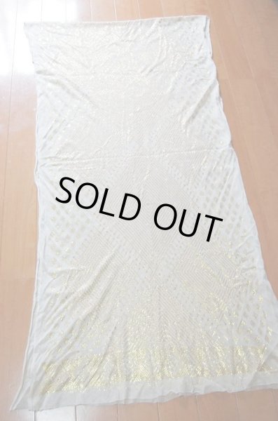 画像4: アシュート　マルチロングベール（オフホワイト×ゴールド） (4)