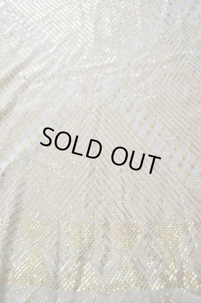 画像2: アシュート　マルチロングベール（オフホワイト×ゴールド） (2)