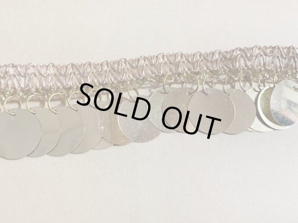 画像3: 郵送OK！プラスチックコインスパンコール　装飾テープ(ゴールド×ゴールド）50cm (3)