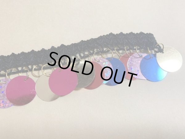 画像3: 郵送OK！プラスチックコインスパンコール　装飾テープ(マルチカラー）50cm (3)