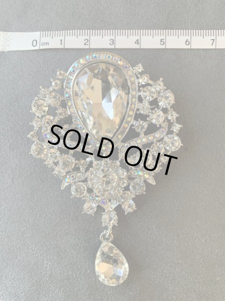 画像9: 単品郵送OK　クリスタルブローチ (9)