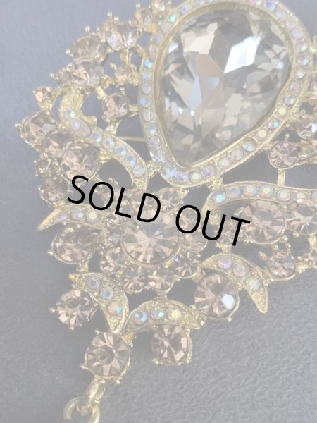 画像5: 単品郵送OK　クリスタルブローチ (5)