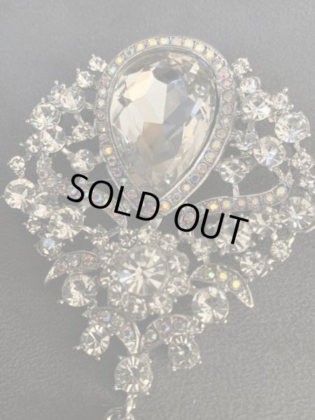 画像7: 単品郵送OK　クリスタルブローチ (7)