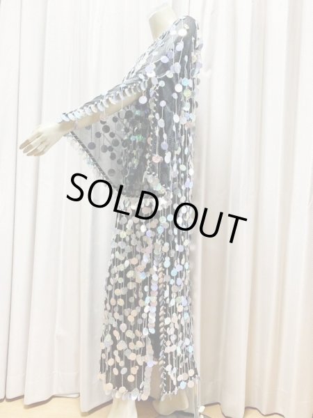 画像4: 総スパンコールガラベーヤ（ガワージー、サイーディ） (4)