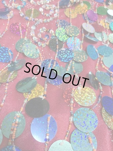 画像7: 総スパンコールガラベーヤ（ガワージー、サイーディ） (7)