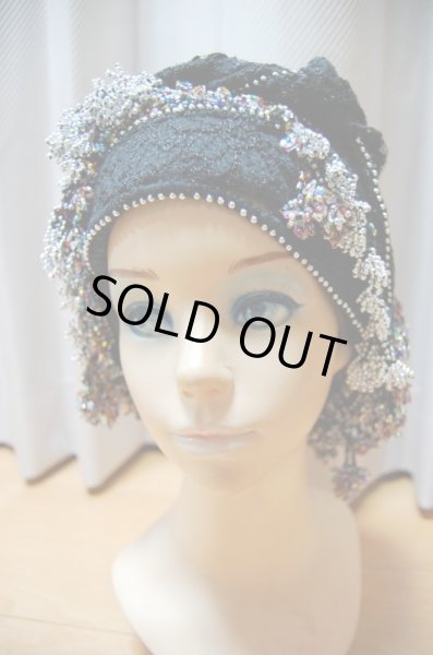 画像8: ヒップスカーフ付き総スパンコールガラベーヤ（ガワージー、シャマダン） (8)