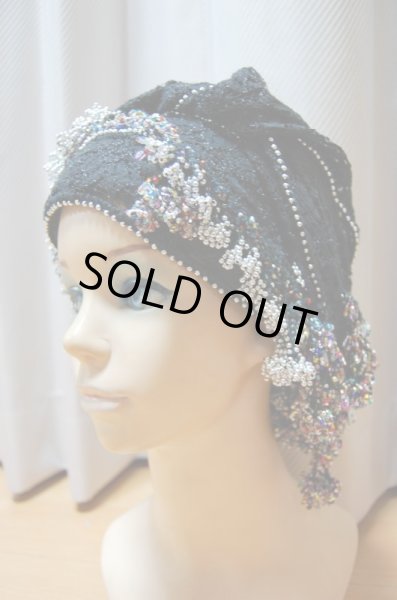 画像7: ヒップスカーフ付き総スパンコールガラベーヤ（ガワージー、シャマダン） (7)