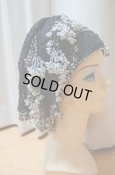 画像6: ヒップスカーフ付き総スパンコールガラベーヤ（ガワージー、シャマダン） (6)