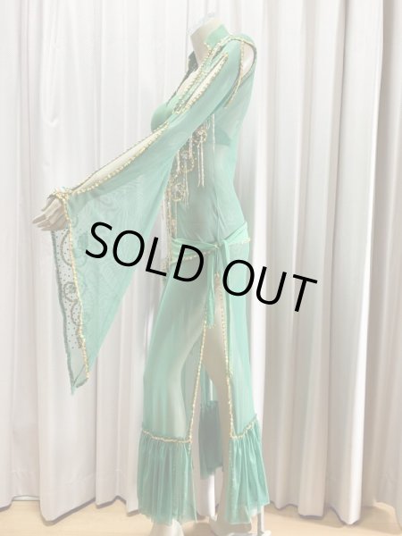 画像2: Hanine特注パワーネット生地サイーディドレス (2)