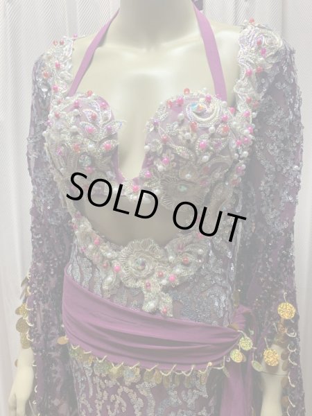 画像2: Hanine特注ブラカップ付きサイーディドレス(5点セット) (2)