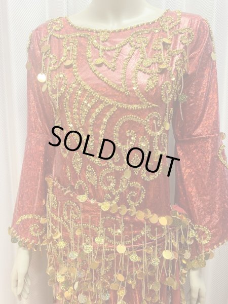 画像5: サイーディ、ガワージードレス(ヘッドベール、ヒップスカーフ付き) (5)