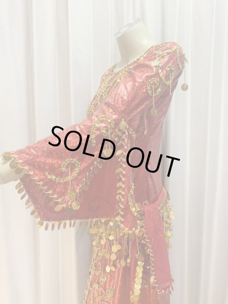 画像8: サイーディ、ガワージードレス(ヘッドベール、ヒップスカーフ付き) (8)