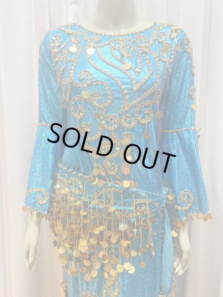 画像5: サイーディ、ガワージードレス(ヘッドベール、ヒップスカーフ付き) (5)