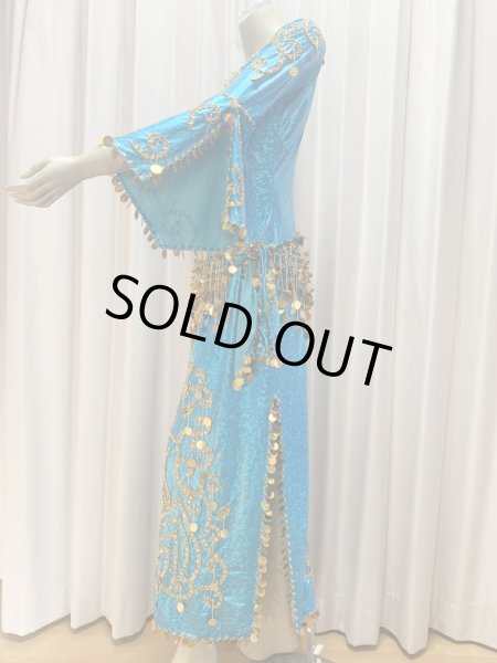 画像4: サイーディ、ガワージードレス(ヘッドベール、ヒップスカーフ付き) (4)